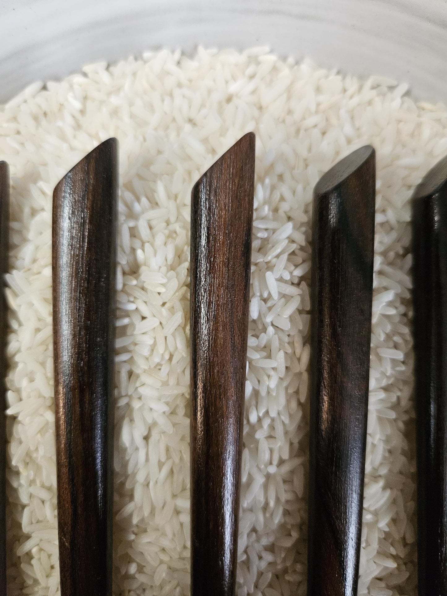 Ziricote Wood Hair Stick – Handmade Angled Top Wooden Hair Pin for Buns & Updos | Dark Exotic Wood Hairstick for Long Hair