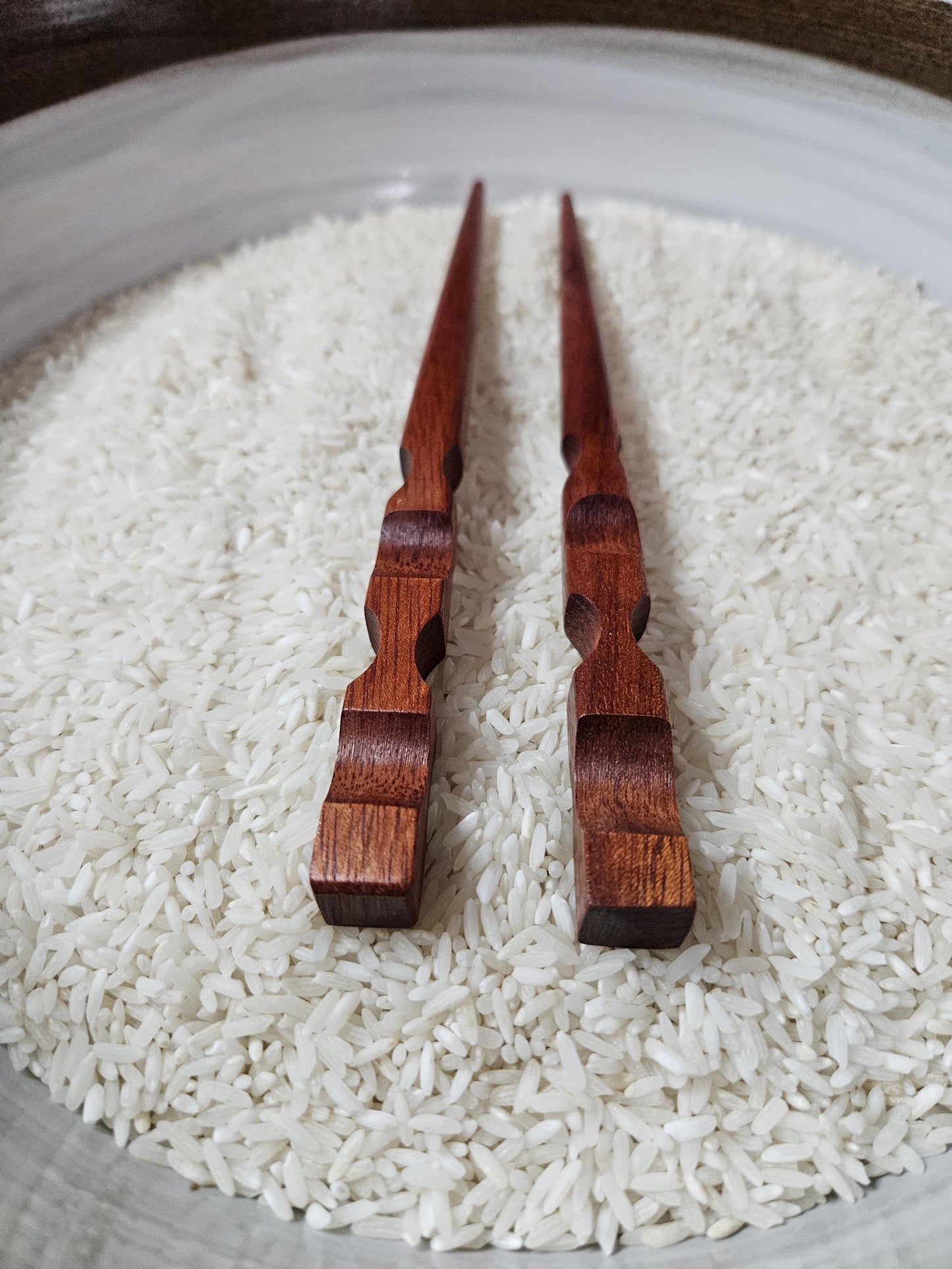 Bloodwood Handmade Hair Stick – Carved Wood Hair Pin for Buns, Updos, and Natural Hairstyles