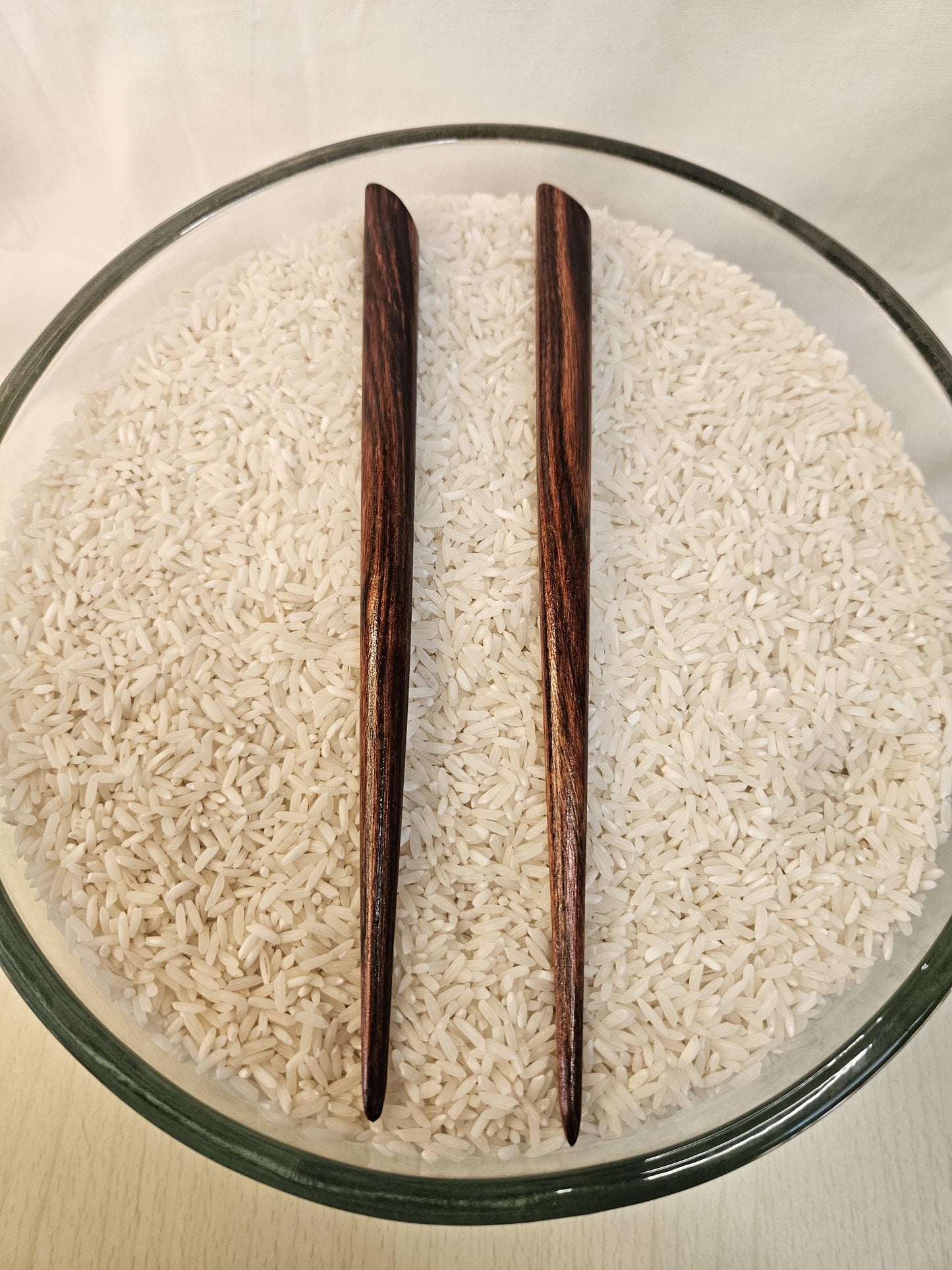 Caribbean Rosewood Hair Stick - Handmade Straight Design