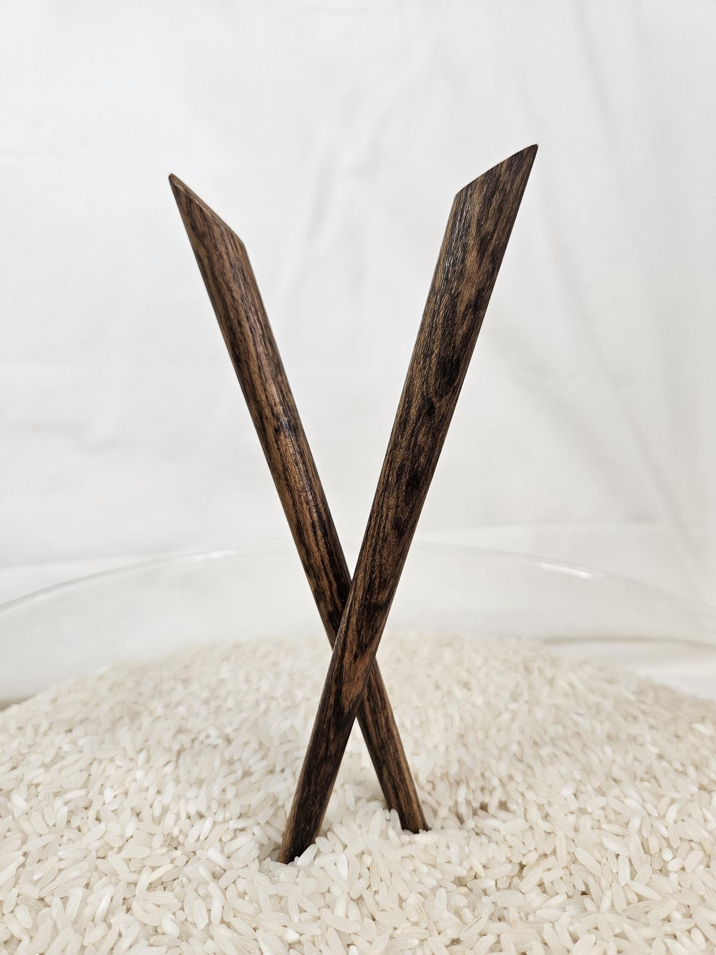 Bocote Wood Hair Stick – Handmade Sloped Top Hair Pin | Exotic Natural Wood Hairstick for Long Hair & Updos