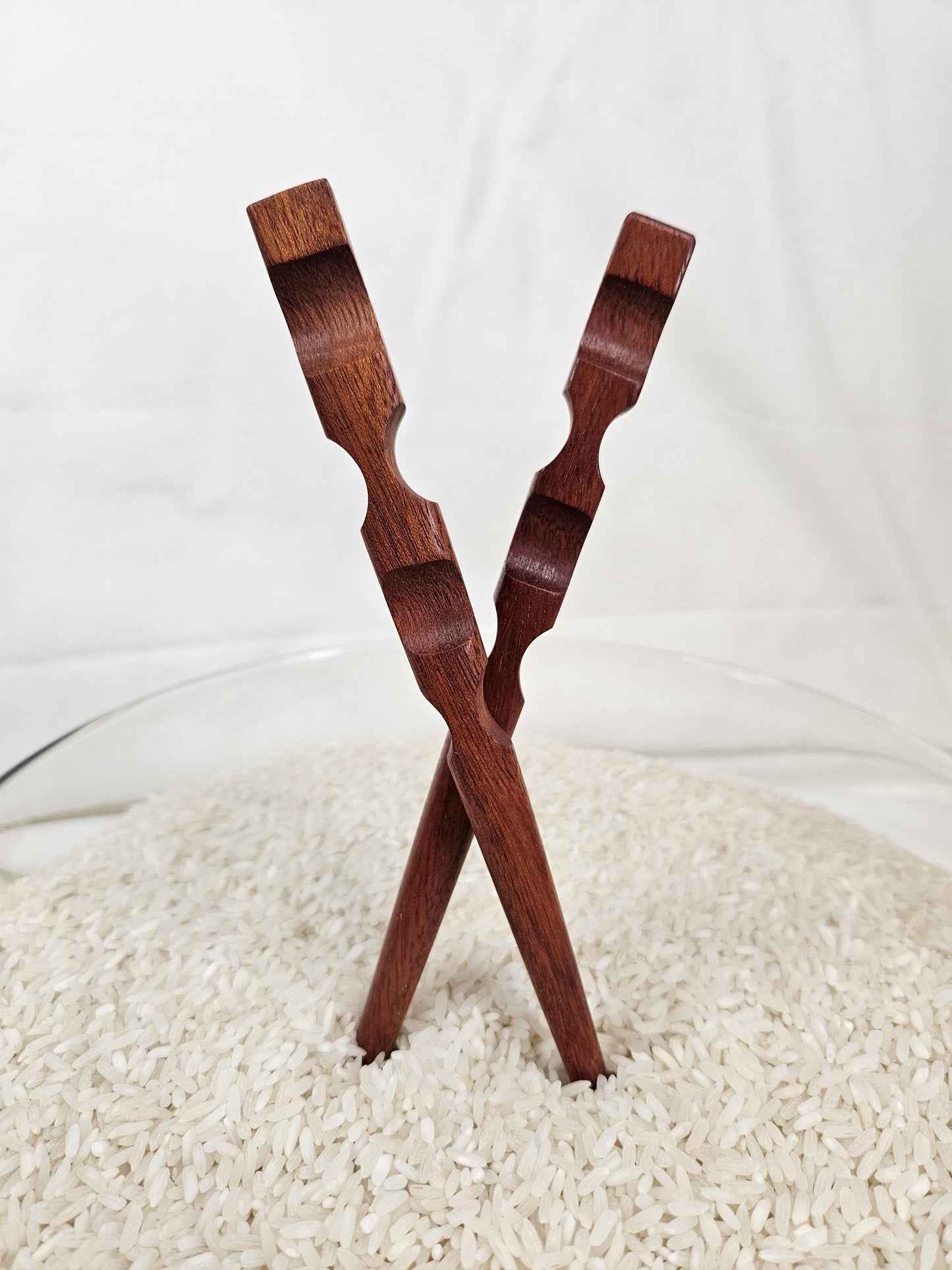Bloodwood Handmade Hair Stick – Carved Wood Hair Pin for Buns, Updos, and Natural Hairstyles