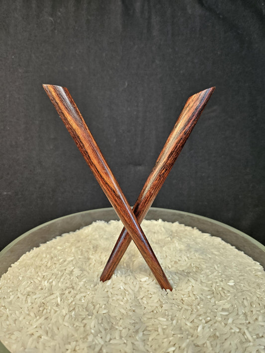 Caribbean Rosewood Hair Stick - Handmade Straight Design